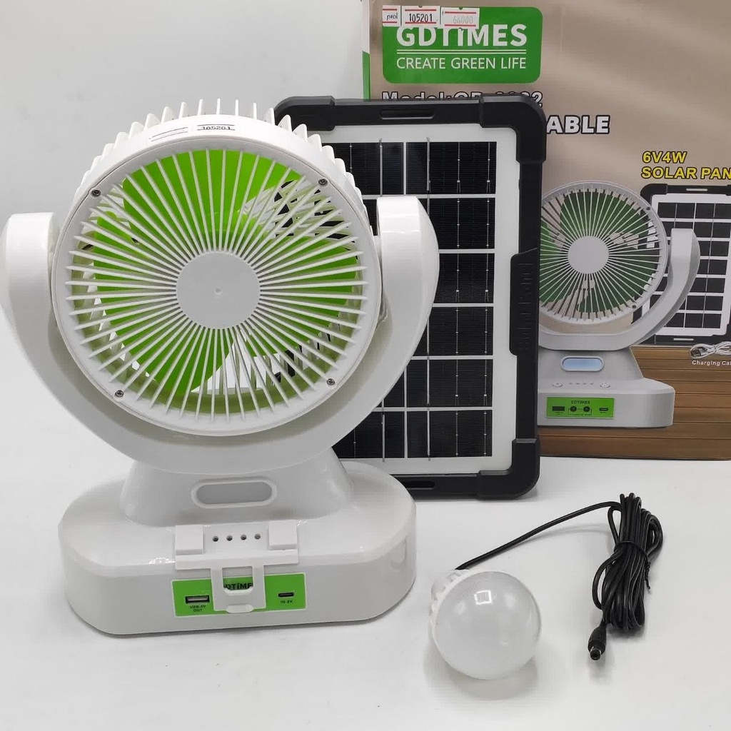 ProL GD-8022 6" Solar Fan