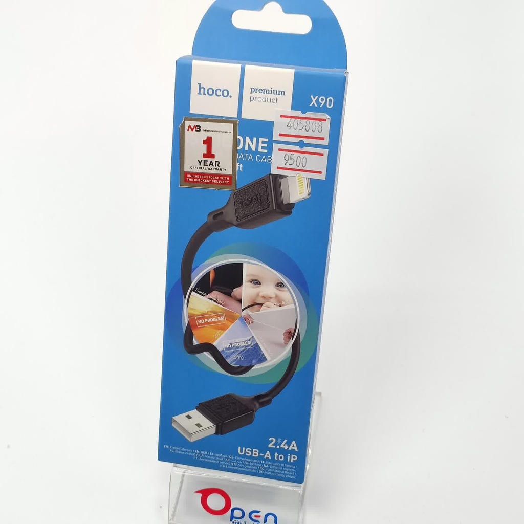 M3 X-90 cool sillicone charging data cable for Iph