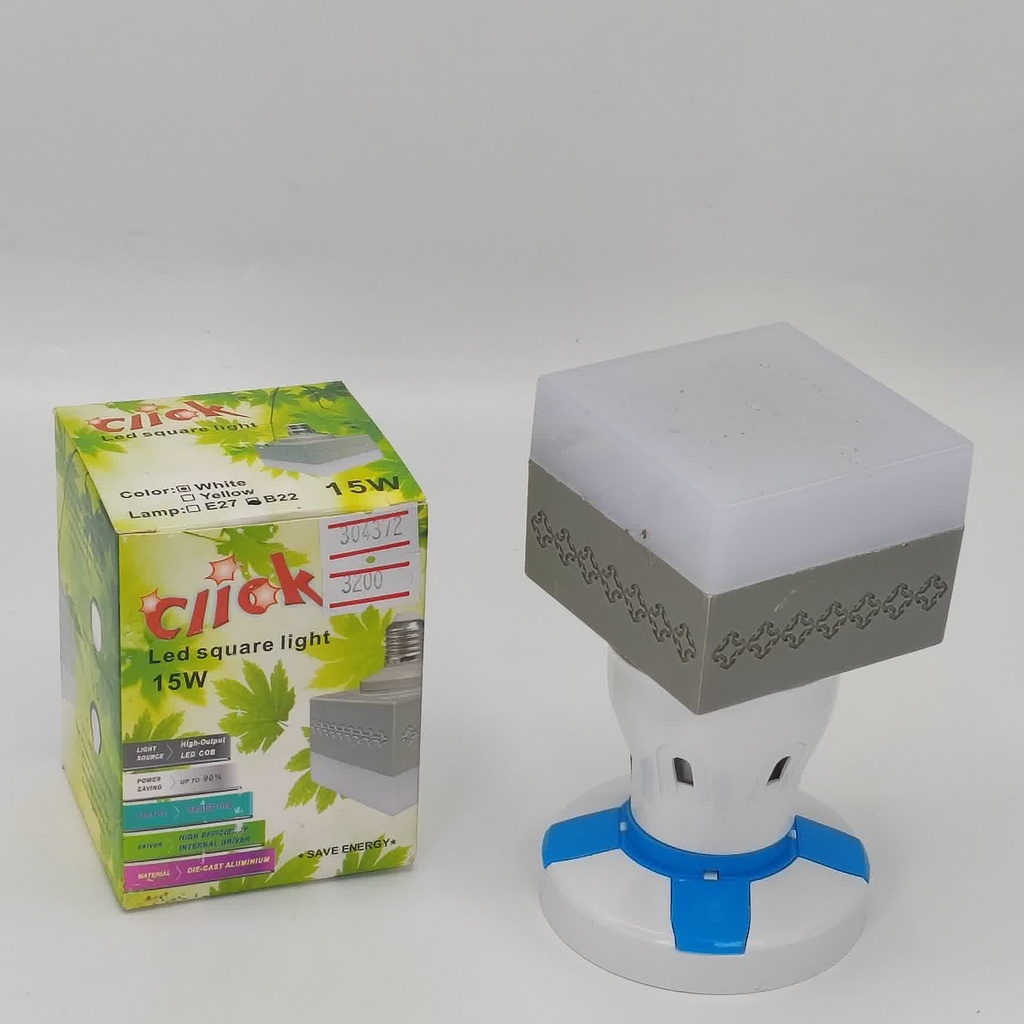 LAMP CLICK LED SQUARE LIGHT-15W