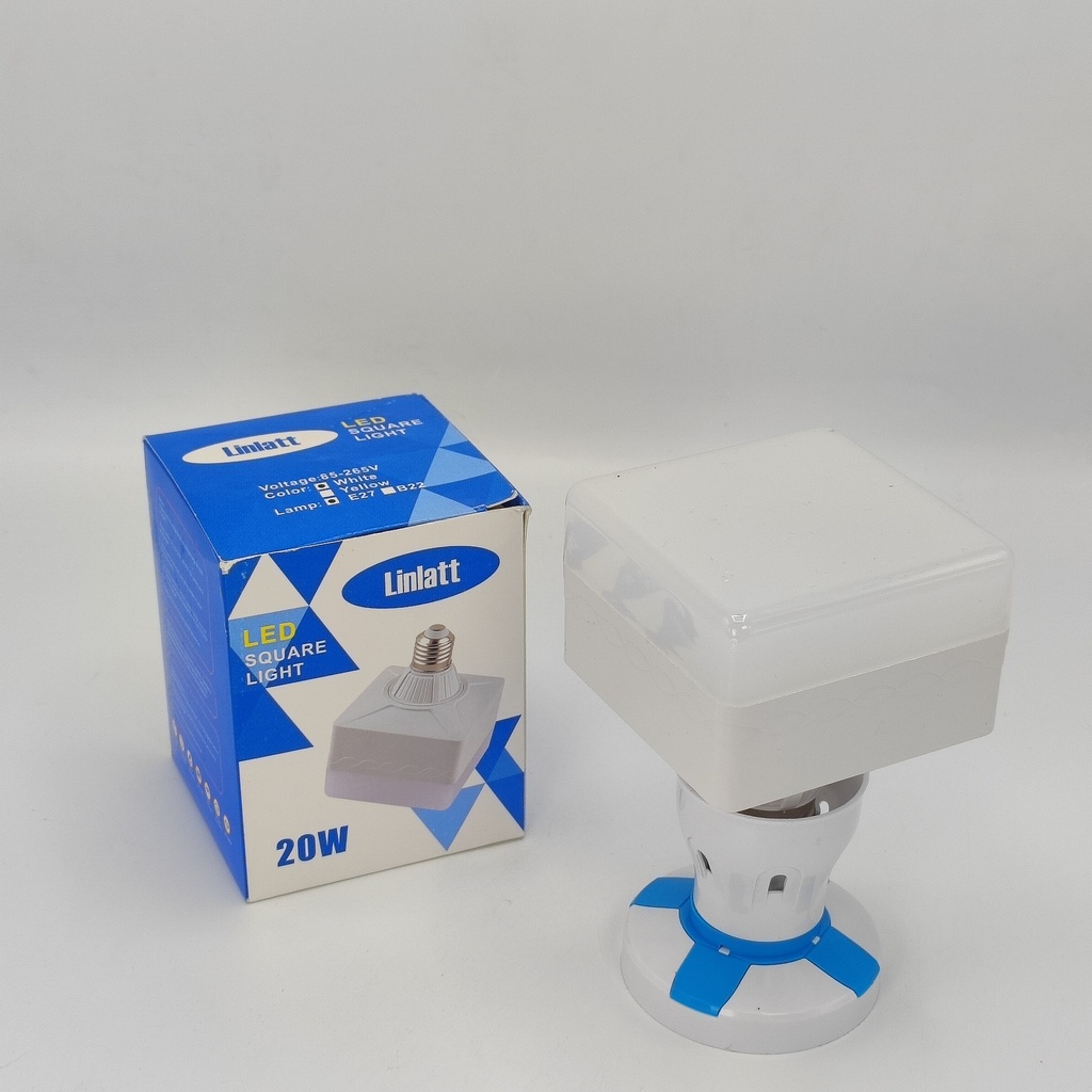 LinLatt LED Square Light B-22/E-27 20W